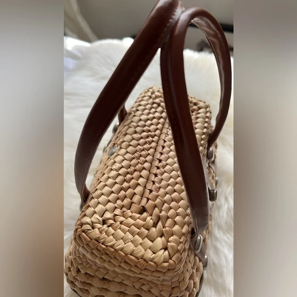 Wicker Basket Handbag - Picture 6 of 12